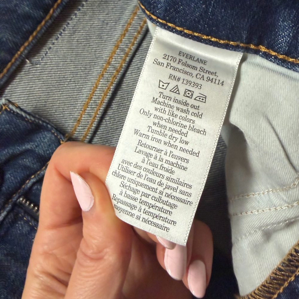 NWT Everlane Women's the Original Cheeky® Jean in indigo rinse - Picture 5 of 6